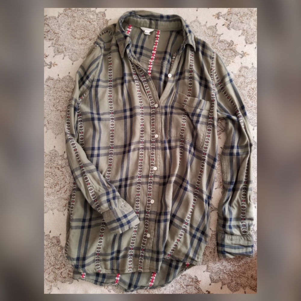 Aeropostale Green Comfortable Long Sleeve Shirt